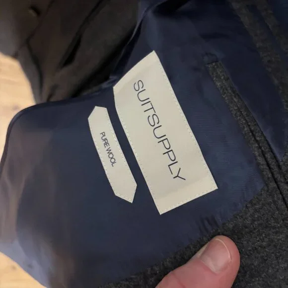 Gray Flannel Suit from Suitsupply 42R, 34x32 Pants - Picture 4 of 5